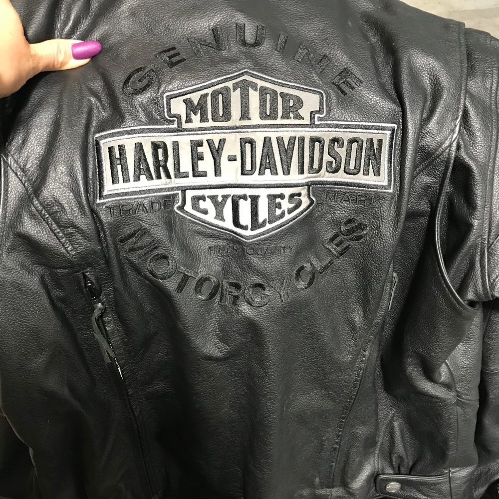 Harley leather coat
